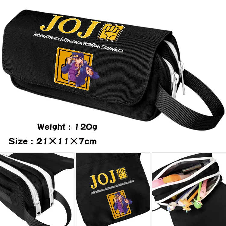 JoJo Bizarre Adventure Killer Queen Cartoon Pencil Cases Student School Stationary Pen Bags Makeup Cosmetic Bags