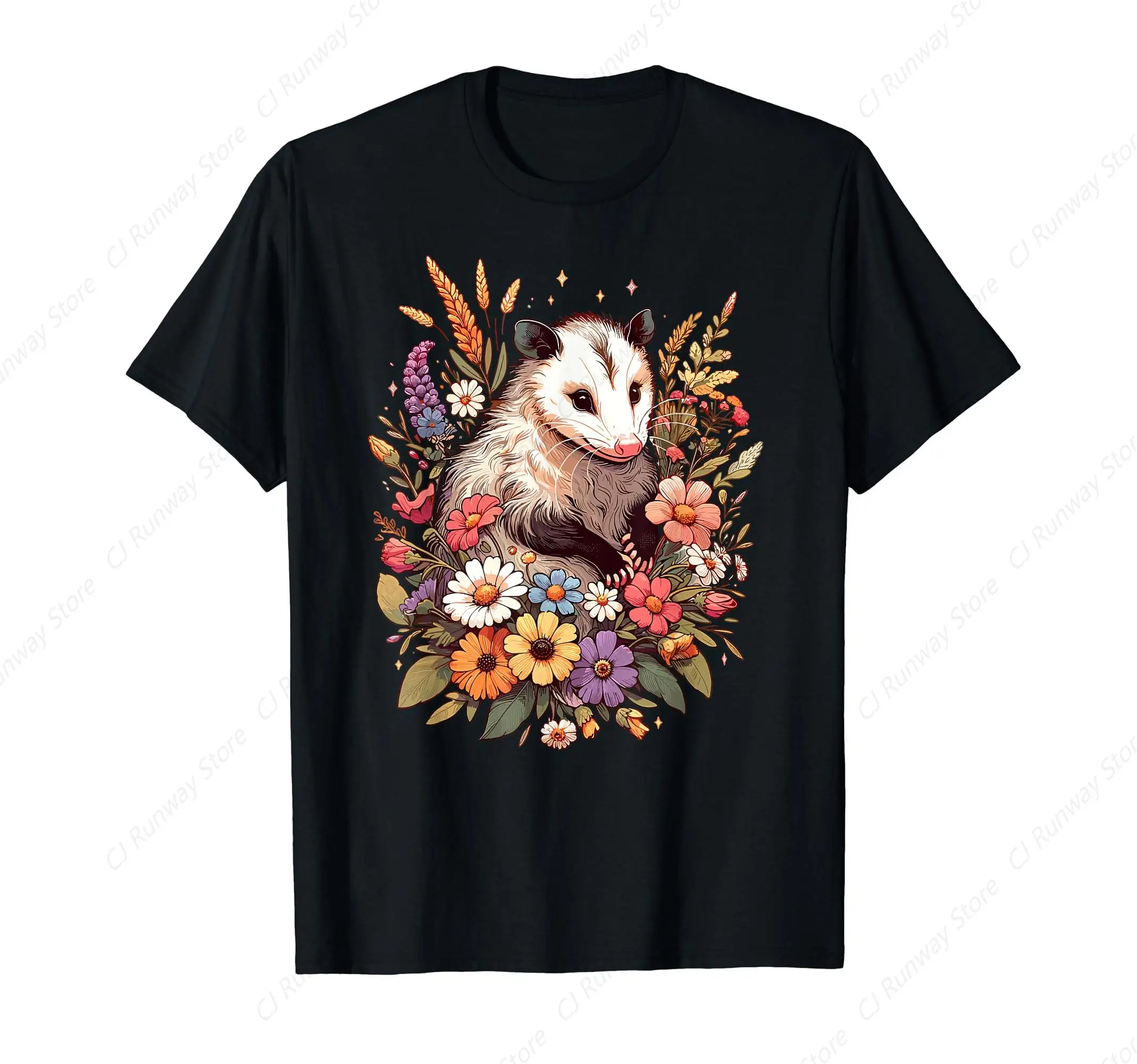 Opossum Playing the Electric Guitar Man T-Shirt