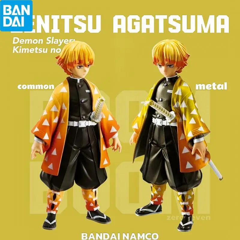 

Genuine BANDAI NAMCO Demon Slayer: Kimetsu no Yaiba Grandista Zenitsu Agatsuma common and metal Figure in stock Desktop ornament