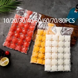 10-80Pcs Disposable Ice-making Bags Freezing Maker Ice Cube Bag Self-Seal Ice-making Summer DIY Drinking Ice Cube Tray Mold