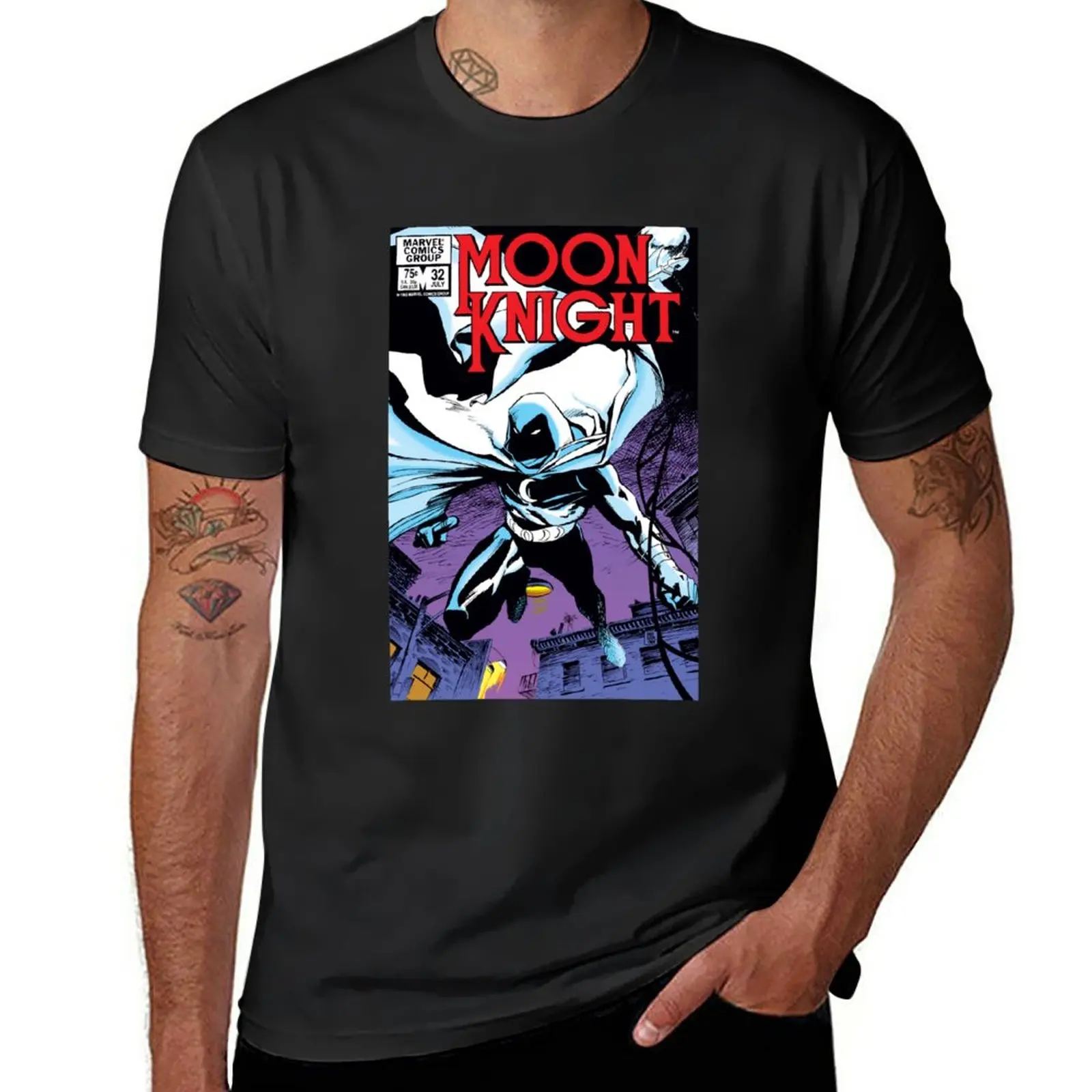 Comic Cover MoonKnight T-Shirt anime tops sublime quick drying heavyweight t shirts for men