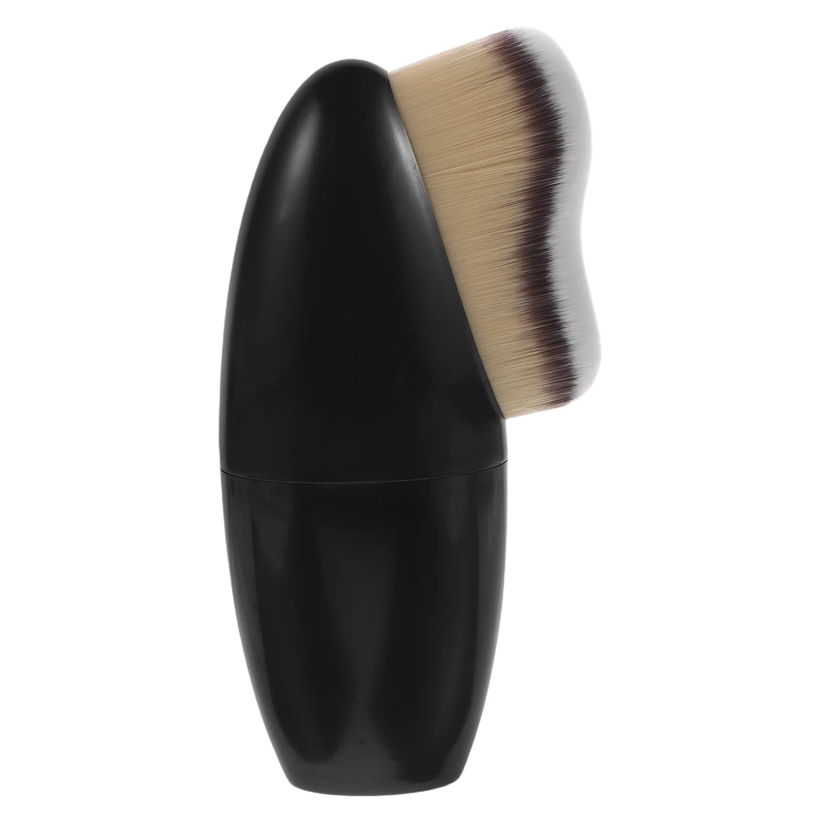 فرشاة كريم أساس بدون خياطة، فرشاة مكياج لبودرة الوجه ذات شعر ناعم وكثيف لوضع الكريمة، مكياج برونزي للنساء