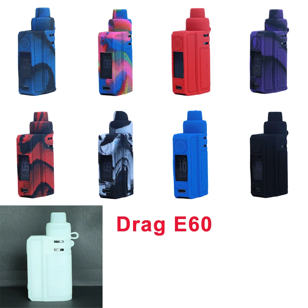 [Case Only]Protective Silicone Texture Case for Voopoo Drag E60 Pod Kit Skin Sleeve Cover Wrap gel