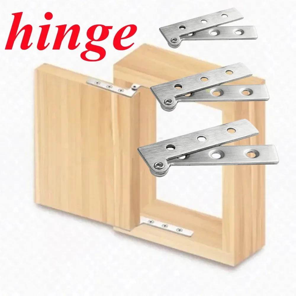 180 Degrees One Word Hinges Stainless Steel Chicken Mouth Door Up Down Shaft Hing Hardware Accessories for Window Wooden Cabinet