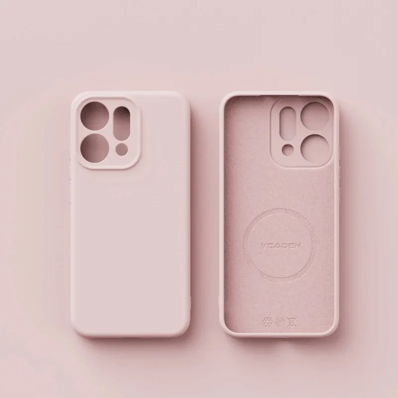 für Magsafe Flüssigsilikonhülle für OPPO Find X9 Pro, weiche Haut, glatt, rosa, magnetische kabellose Ladeabdeckung für OPPO Find X9 – Detail 12