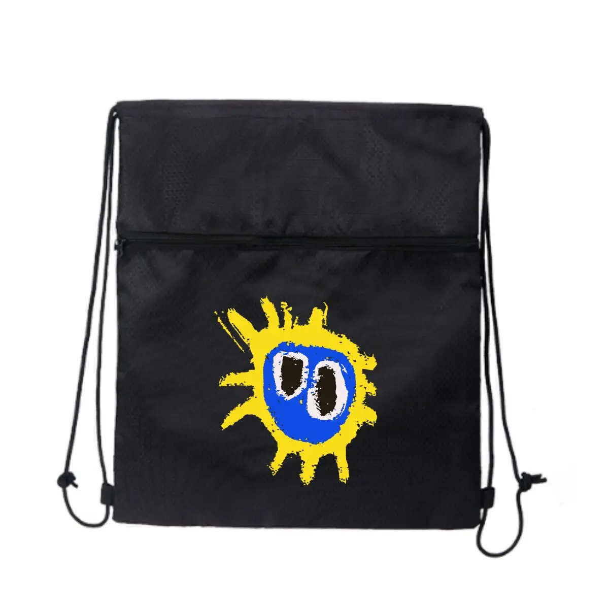 

Красочная сумка с брызгами лица, большая вместительная сумка на молнии на шнурке, вмещающая все, что вам нужно