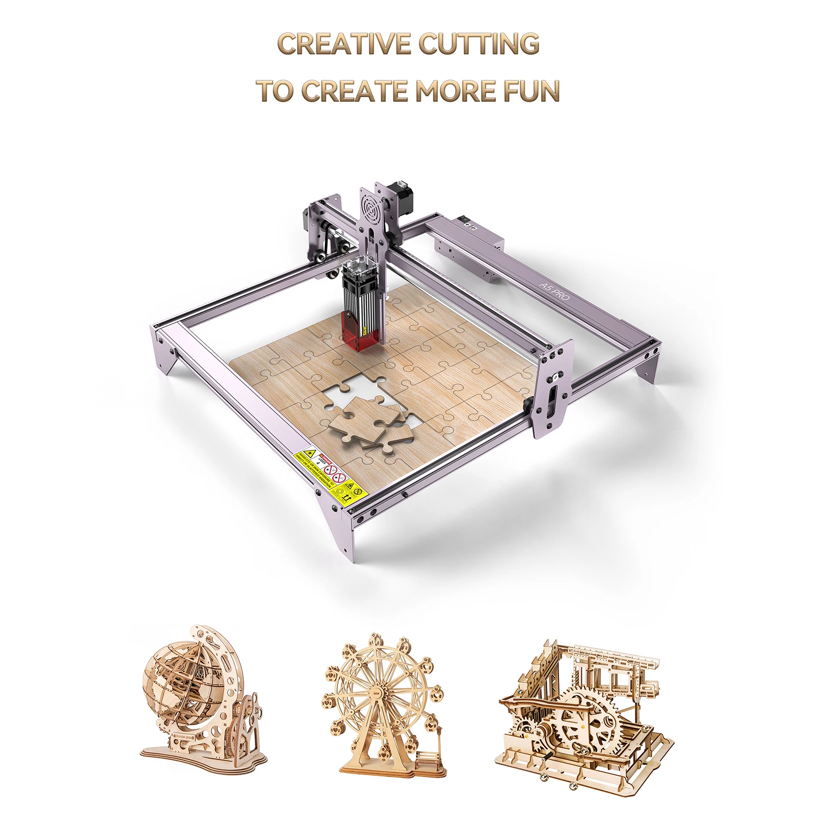 

ATOMSTACK A5 Pro Laser Engraver 40W Laser Engraving Cutting Machine for Wood Metal 410x400mm New eye protection design US