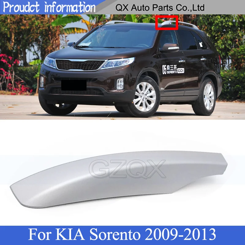 CAPQX Roof Luggage rack guard cover silver For KIA Sorento 2009 2010 2011 2012 2013 Luggage rack cover