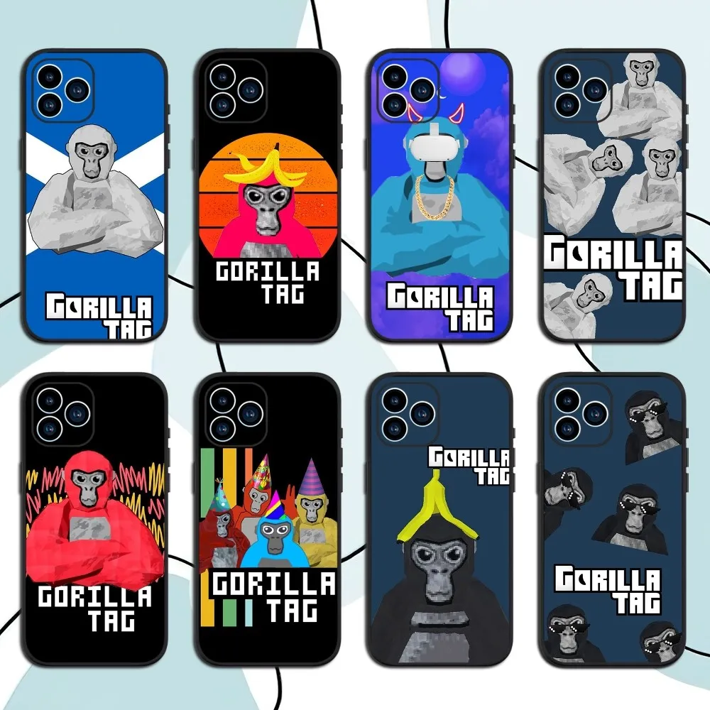 Game G-Gorilla Tags Phone Case For Xiaomi 10 12 Poco M3 X3 Nfc Redmi 10 11S Lite Ultra 4G 5G Black Soft Shell