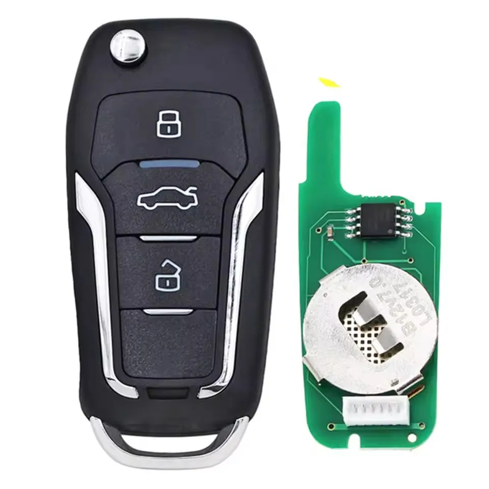KEYECU Replacement Upgraded Flip Remote Key Fob ASK 433.92MHz ID46 for Suzuki Swift SX4 from 2008-2012 FCC ID: TS002
