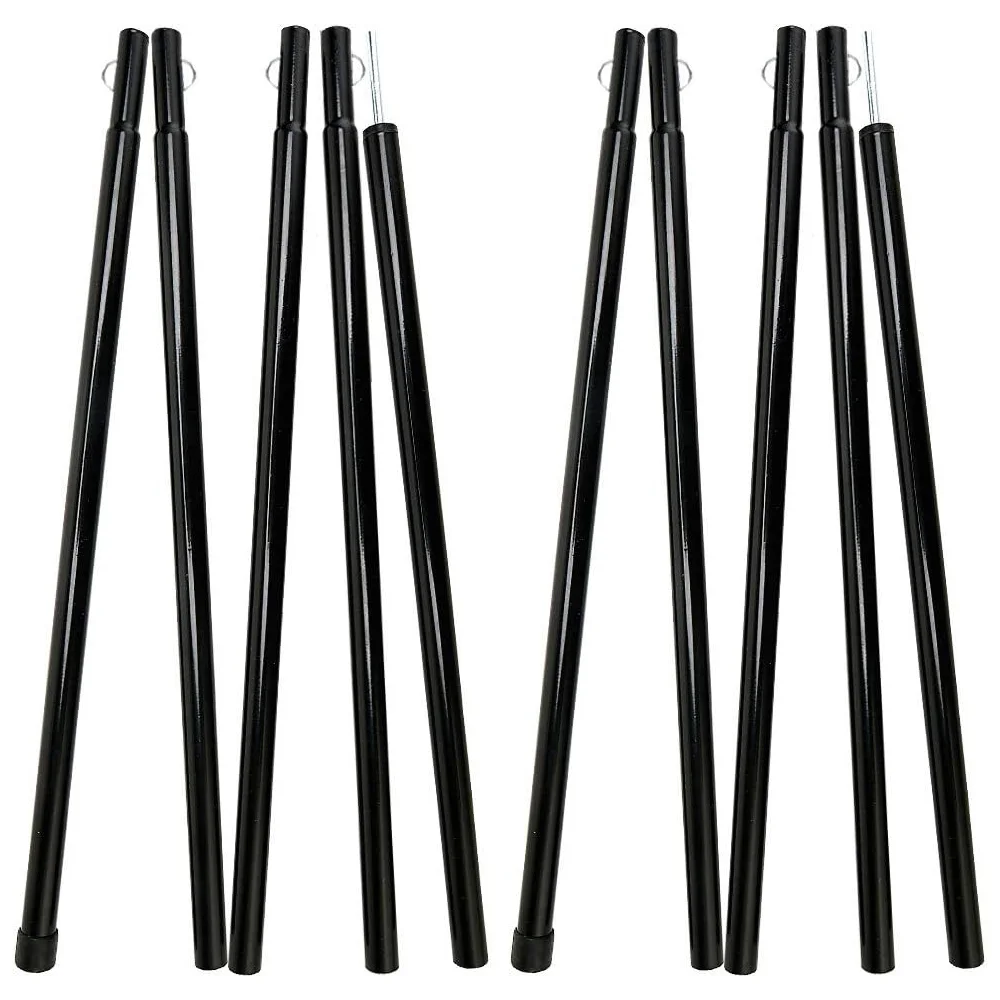 Железные палатки Soomloom диаметром 16 мм, 5 секций, 1,9 м/74,8 дюйма, укрытие для навеса, стойка для поддержки наружного кемпинга, 2 шт./партия