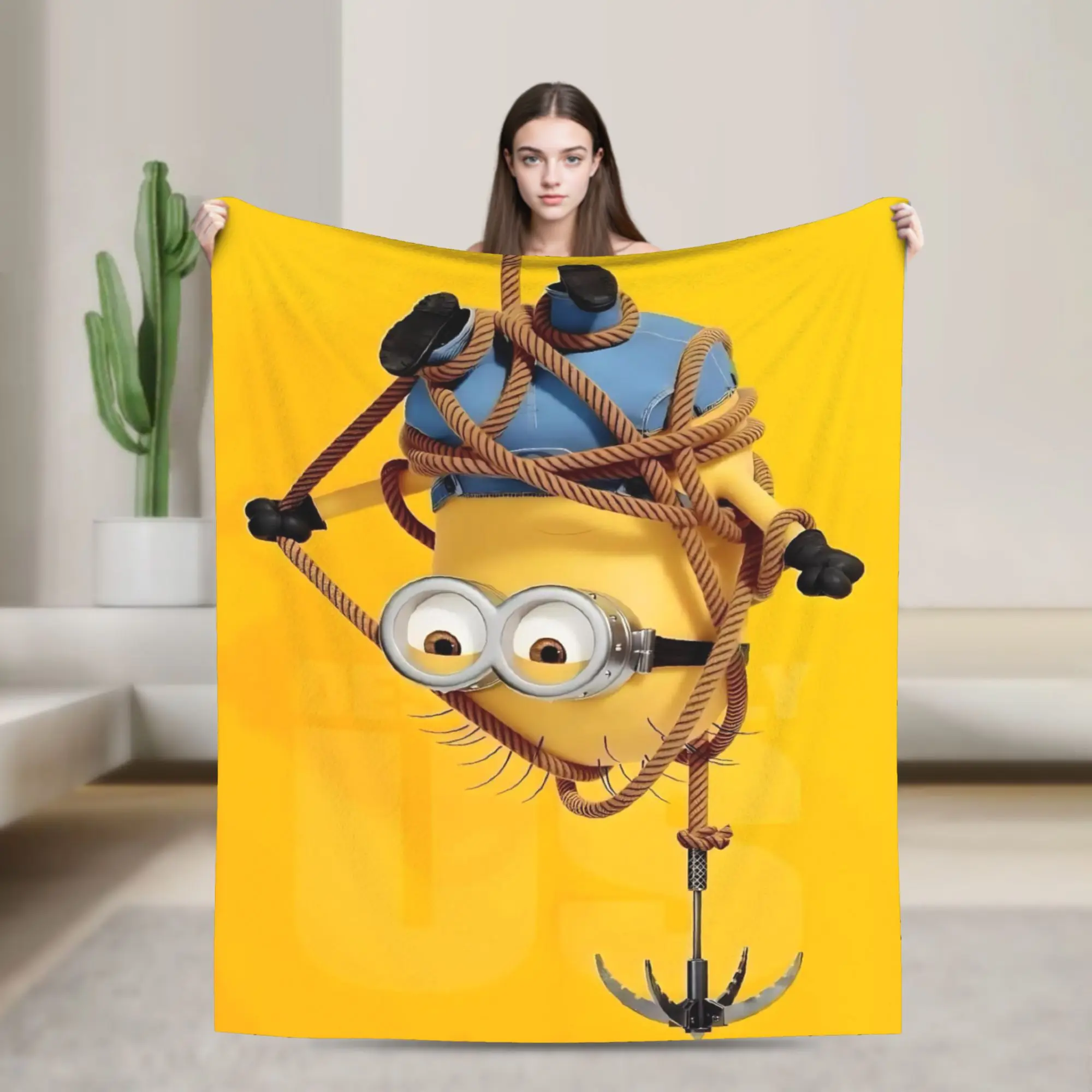 

M-Minions Cute Cartoon Blanket Super Soft Warm Throw Blankets for Sofa 50x60 Inch Multiple Sizes Bedding Throws