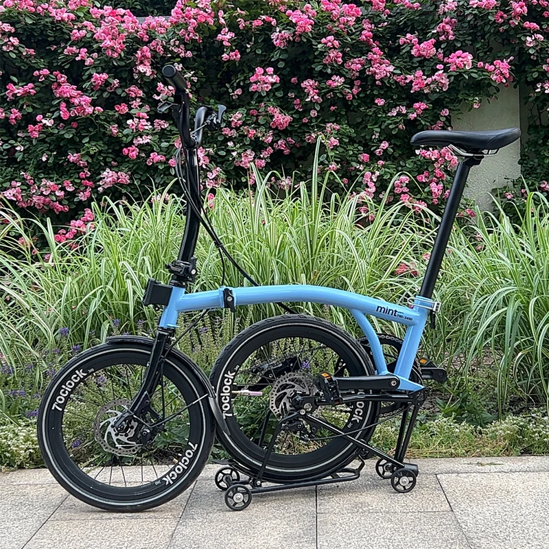 MINT 16インチ T9D-349 三つ折り自転車 9速 シティバイク ディスク