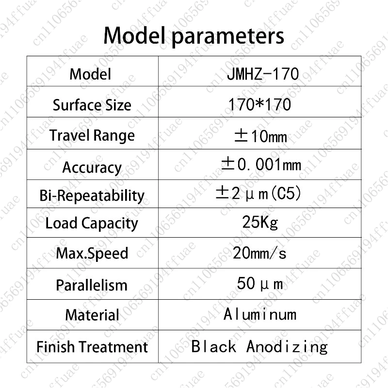 Z-Axis Stage JMHZ-170-B5 Motorless Drive Micro Adjustable Optical Experiment Motorized Linear Stage