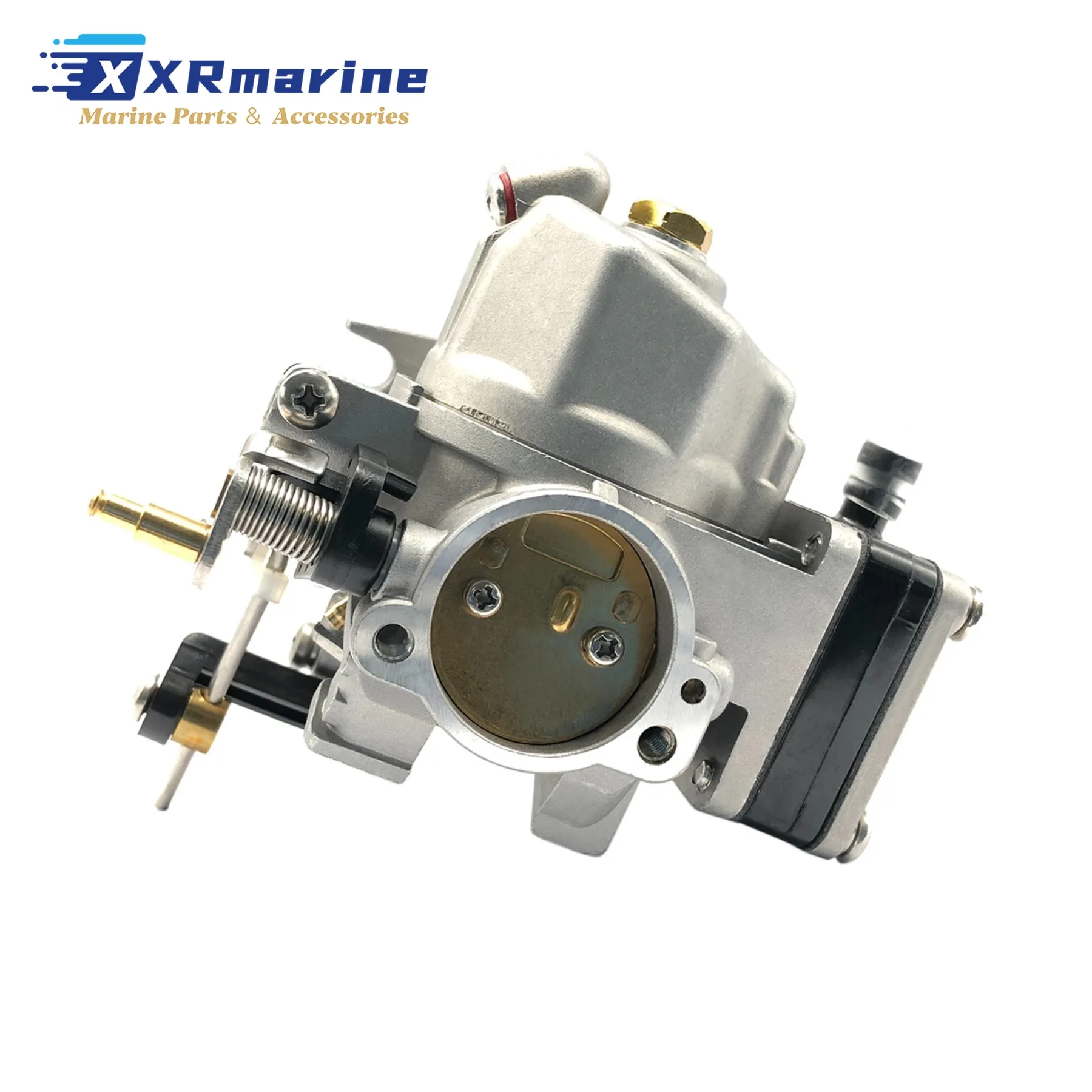 

684-14301 Outboard Boat Motor Carburetor Assy Compatible with Yamaha 2 Stroke 9.9E 9.9S 9.9M 15E 15M 15S Engines 6E8-14301-01