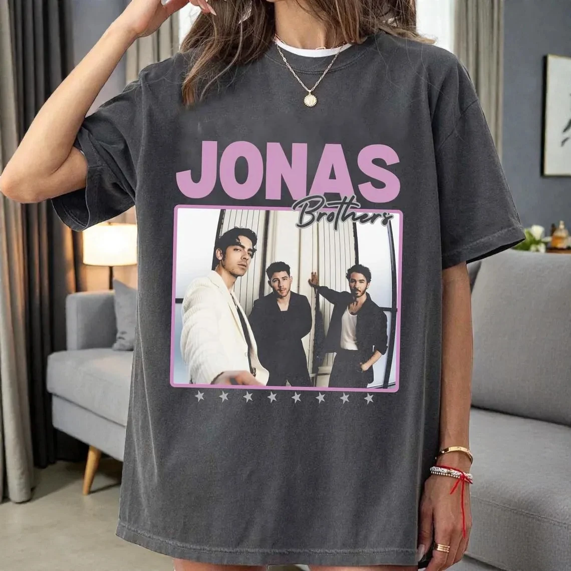 

Jonas Brothers Vintage 20th Anniversary of Jons Tour Shirt, Retro Band Graphic Tee, Soft Washed T-Shirt, Concert Outfit Unisex
