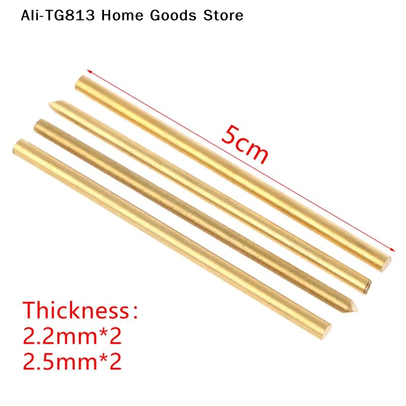 [TG813]4Pcs 2.2mm And 2.5mm H62 Copper Rod Rivet For 91mm Victorinox Knife SAK Replacement Accessories