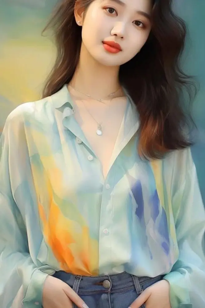 

French-style Special Long-sleeved Top for Women's Spring 2025 New Smued Retro Shirt