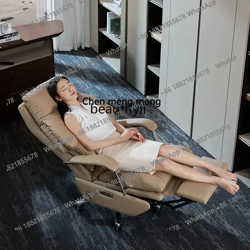 cn8617 LHY New Arrivals Electric massage boss chair can be reclined for lunch break office chair is comfortable and sedentary co