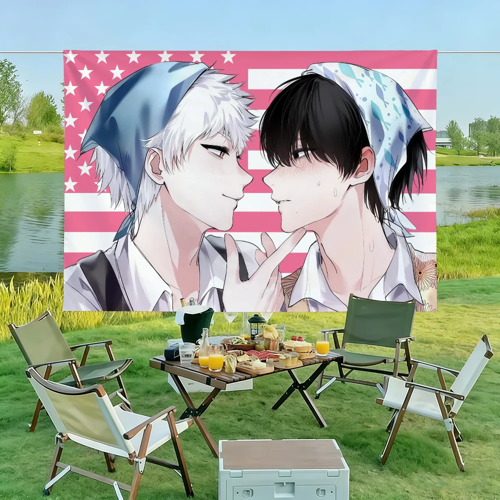 The S-summer H-Hikaru Died Anime Flag Wall Decorations Home Decor Suitable For Living Rooms Bedrooms Dormitories Parties