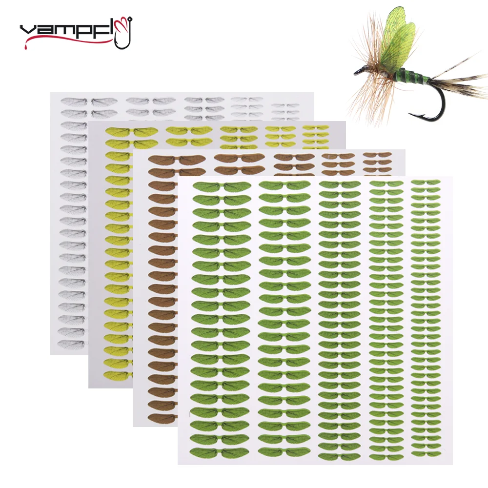 Pre-cut Realistic Fly Wing Fly Tying Insect Wings For Dry Fly Stonefly Mayfly Bottle Fly Trout Fishing Lure Fly Tying Material