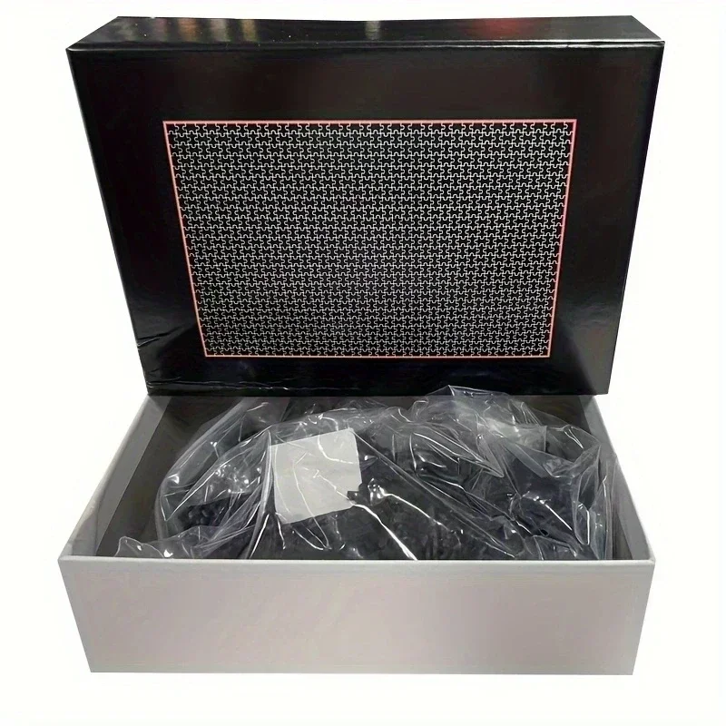 High Difficulty Micro Piece Pure Black Paper Jigsaw Puzzle 1000pcs  Pure Black Puzzle Packaging Holiday Gift