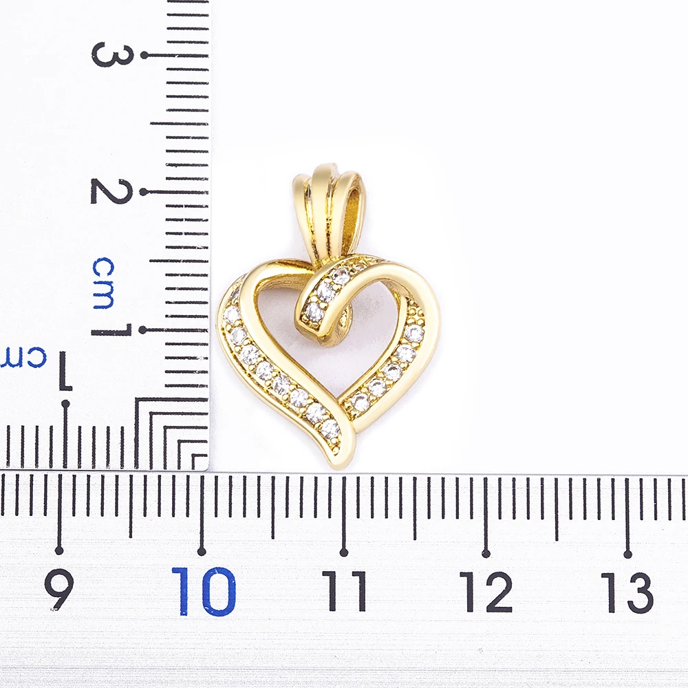 Nidin Fashion Creative Spiral Design Heart Pendant Necklace For Women Lovers Clavicle Chain Chocker Female Cute Zircon Jewelry