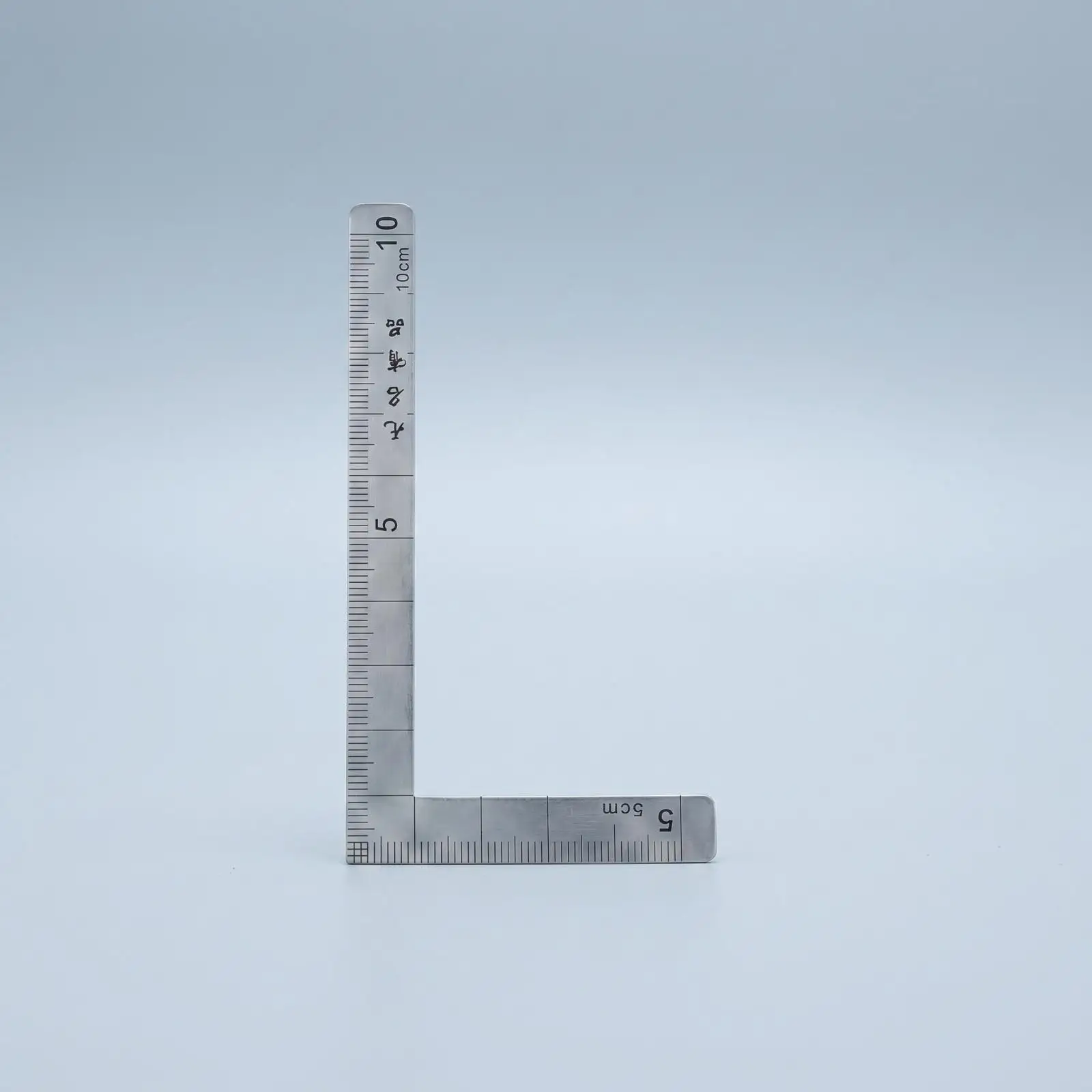 Portable Mini L Ruler Stainless Steel 105mm 55mm Accurate Scale for Carpentry Layout Marking and Model Work