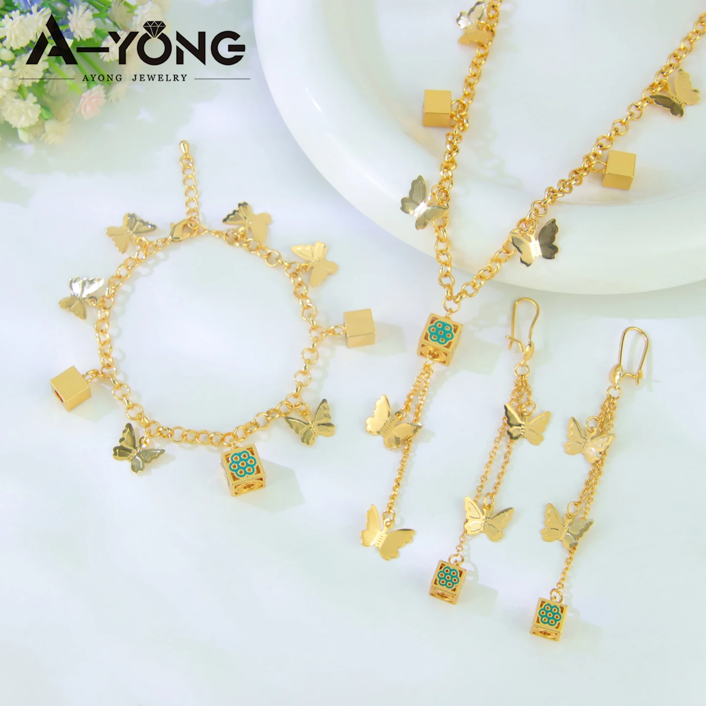 Arabisches Modeschmuck-Set, 21 Karat vergoldet, türkische Vintage-Münzen, Ketten, italienische muslimische Frauen, Quaste, Halskette, Armband, Ohrringe – Detail 6