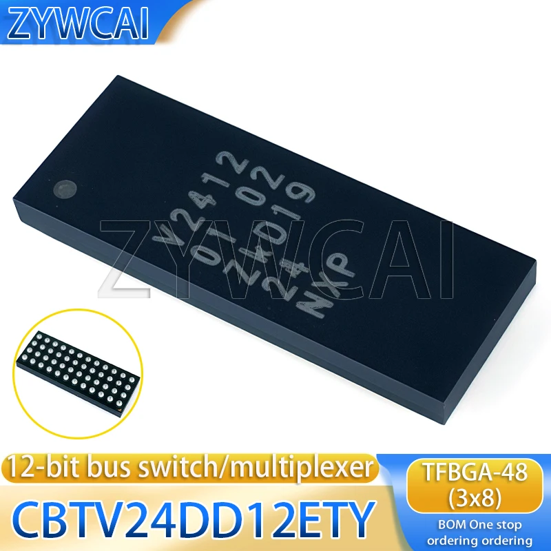 CBTV24DD12ETY TFBGA-48(3x8) V2412 Analog-Schalter-Multiplexer 12-Bit-Bus-Schalter/Multiplexer Anwendung für DDR4-DDR3-DDR2 – Detail 1