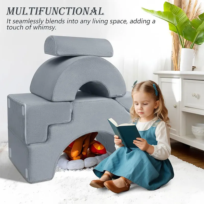 

The Same Children's Bedroom Baby Creative Splicing Building Block Sofa Set Combination Fabric Game Sofa Cushion