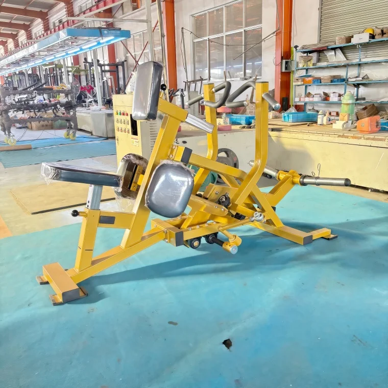 Commercial Gym Equipment Plate Loaded Arms Chest Safety Steel Seated Rowing Machine for Back Training