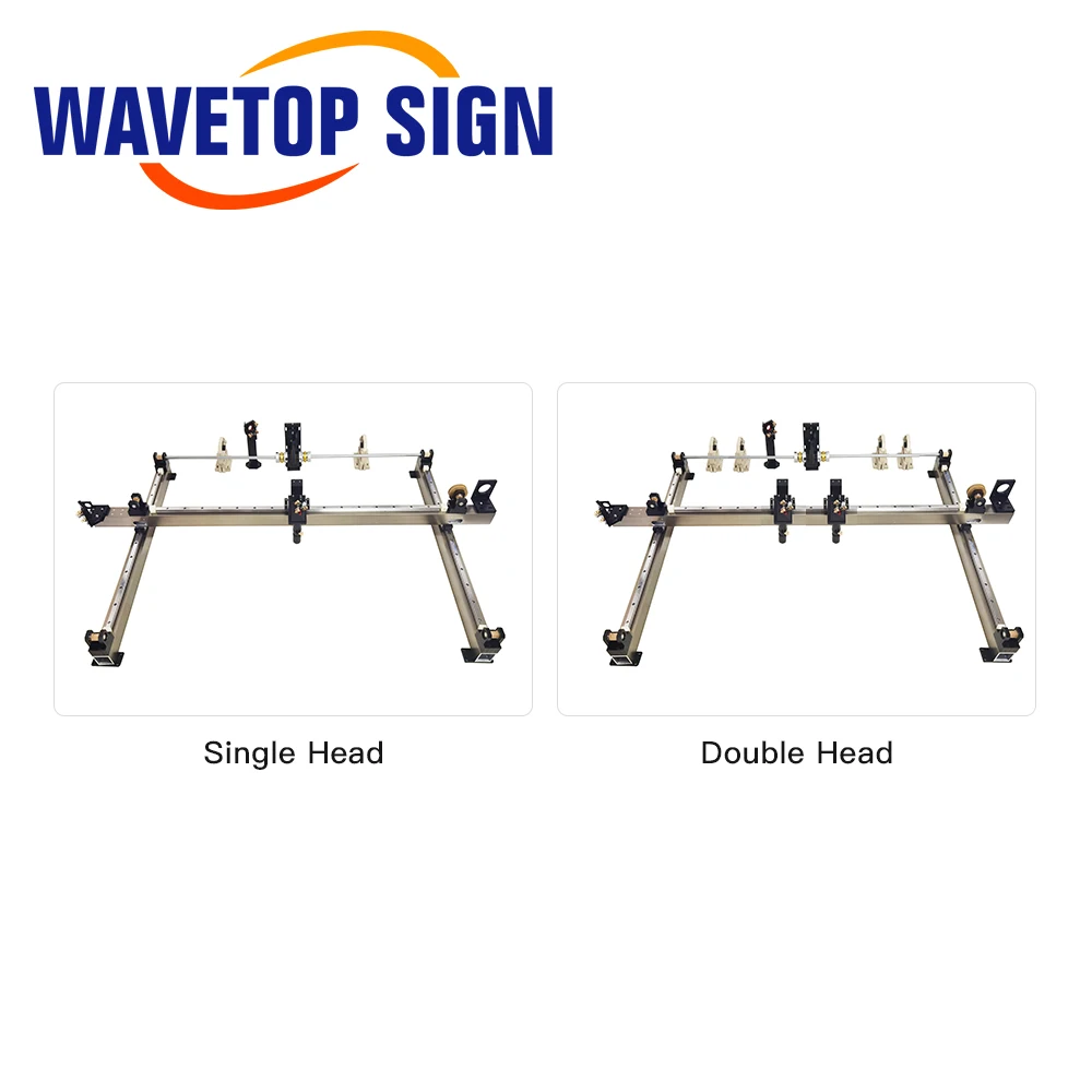 Set di parti meccaniche WaveTopSign 1280 1390 1490 1610 Kit laser a doppia testa singola per macchina per taglio e incisione laser Co2