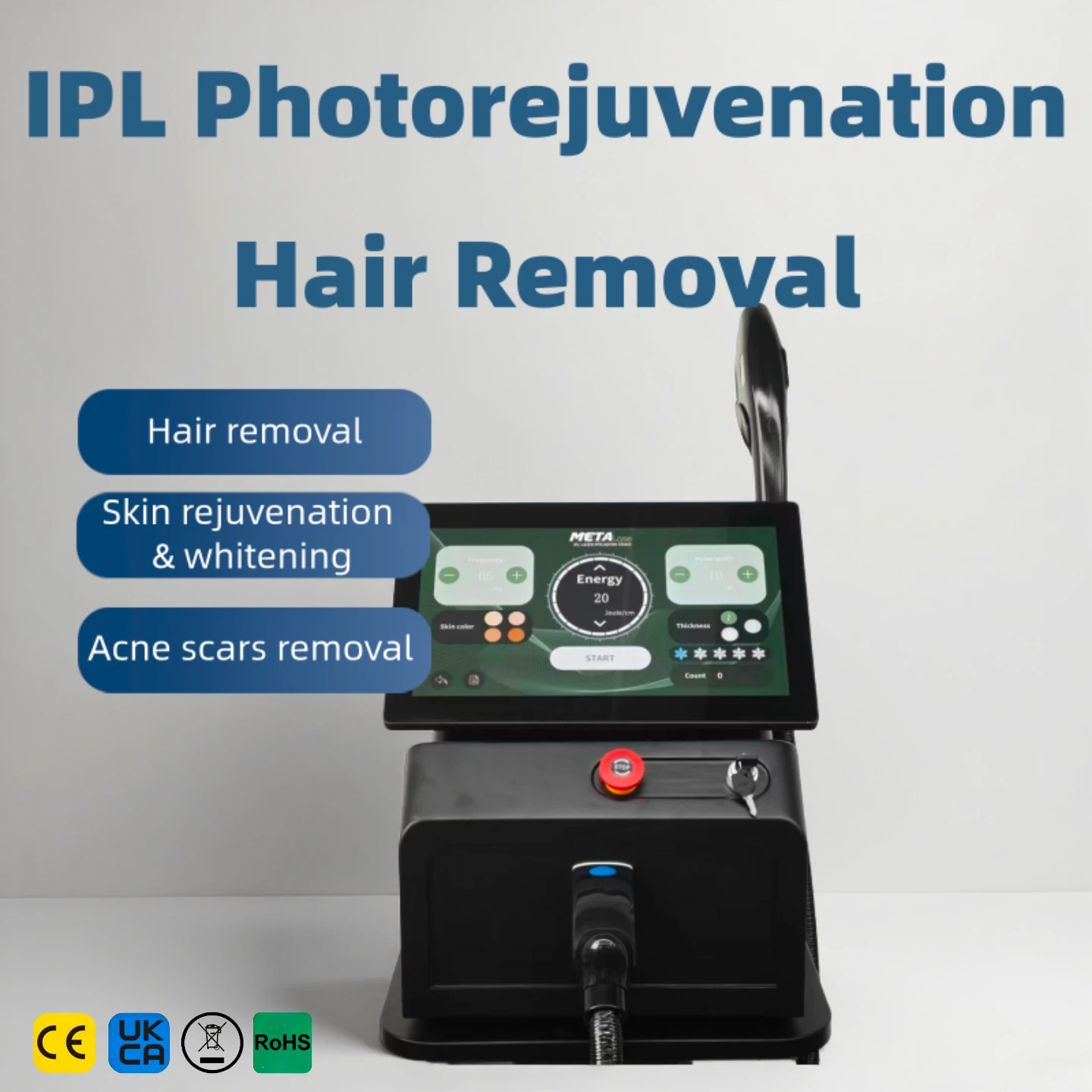 

IPL Hair Removal Photorejuvenation Machine 6 Filters Skin Rejuvenation Acne Spot Removal Pigment Whitening Beauty Device Salon