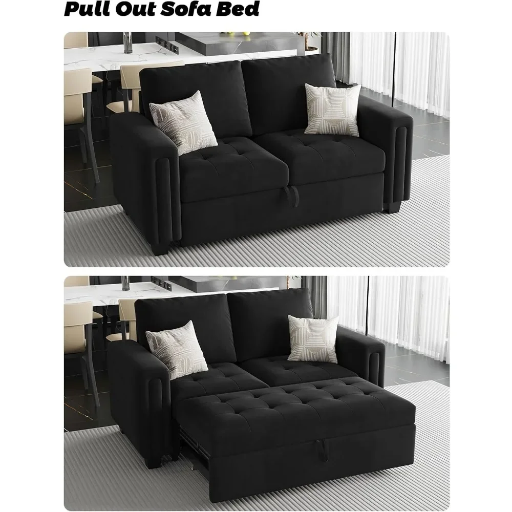 أريكة مقطعية ذات جودة عالية مع سرير أريكة قابل للتحويل ومقعد محبب مخملي لغرفة المعيشة