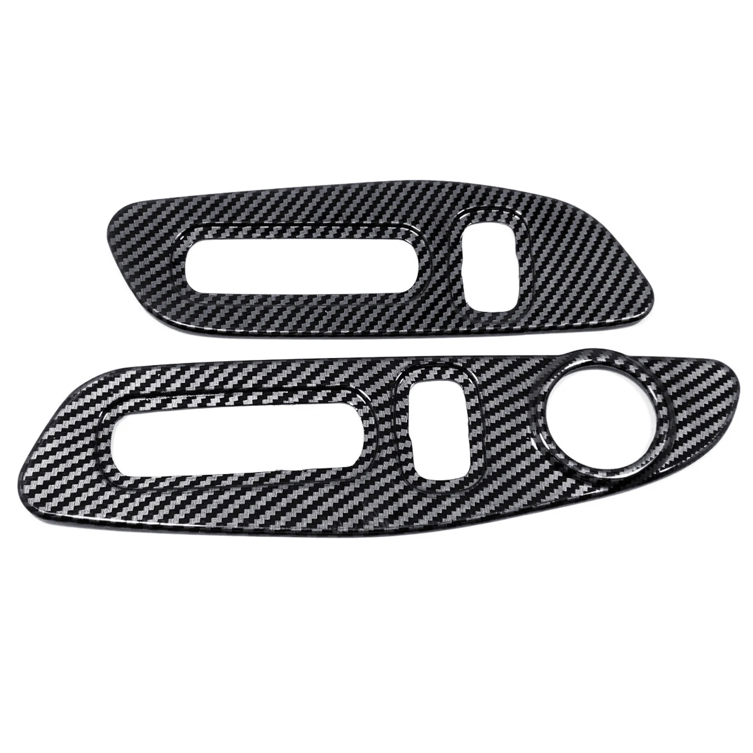 Only Fit LHD! For Honda CR-V CRV 2023 Car Accessories ABS Carbon Fiber Style Interior Seat Adjust Panel Cover Trim 2pcs image 2