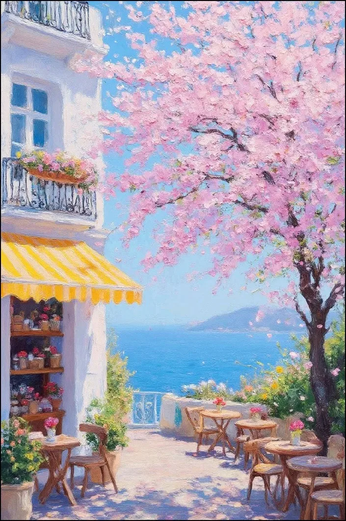 

9ct 50x70 см вишневый цветок дерево вышивка DIY наборы с принтом в китайском стиле вышивка крестиком набор для рукоделия домашний декор ремесла