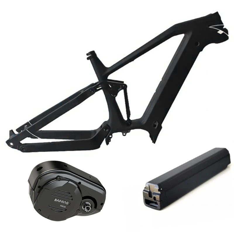 

For Full Suspension EMTB Electric Bicycle Carbon Bike Frame Set For Bafang M620 M600 Mid Drive Motor