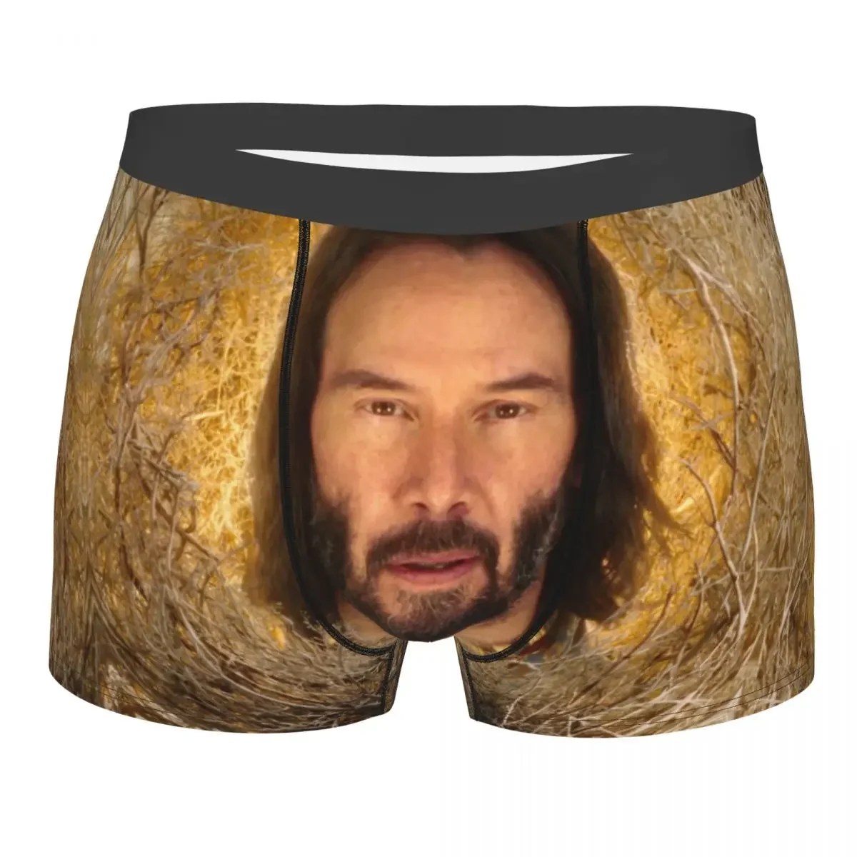 Male Fashion Keanu Reeves Underwear Famous Actor John Wick Boxer Briefs Soft Shorts Panties Underpants