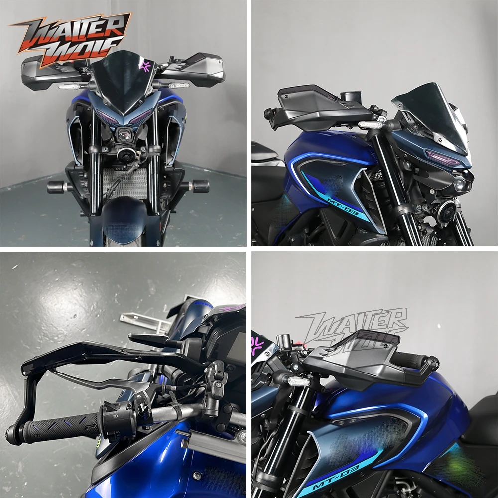 2023 MT 25 MT03 Handlebar Handguards Windproof For Yamaha MT-25 MT-03 MT25 MT 03 2015-2024 Hand Windshield Deflector Hand Guard