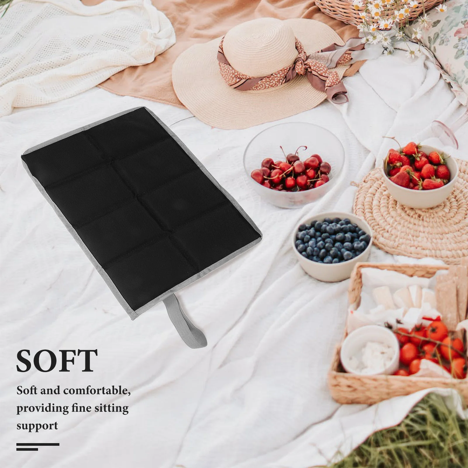 

Outdoor Folding Seat Pad 1PC Durable 600D Oxford Cloth Thickened Cotton Portable Camping Picnic Hiking Waterproof Mat