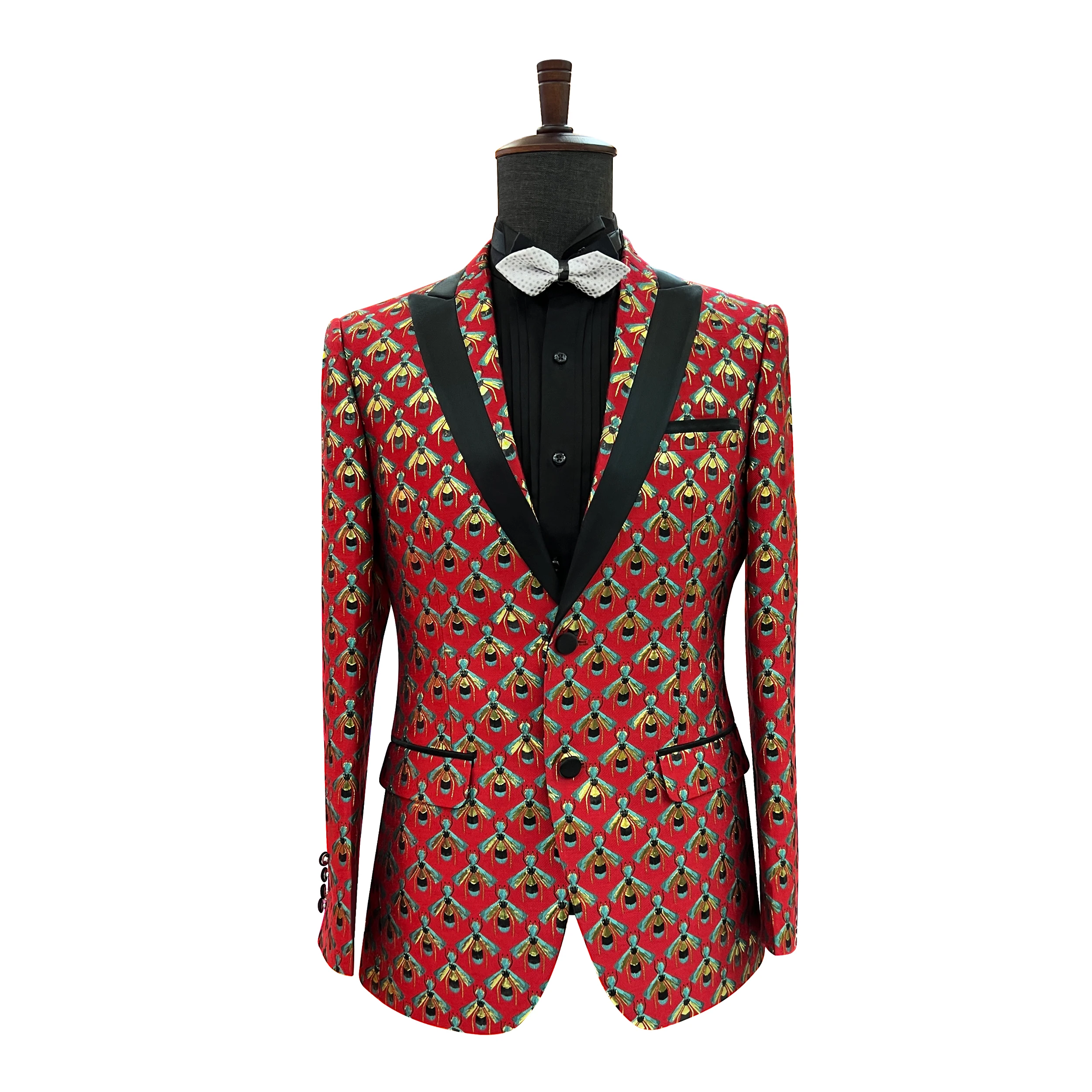 Fashion Little Bee Dress Stage Singer Performance Suit Coat