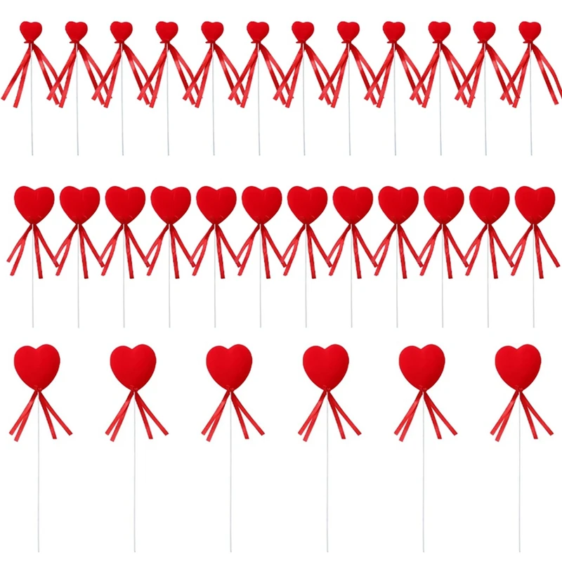 

Valentine's Day Heart-Shaped Stick Branch Love Artificial Bouquet Flower Arrangement Wedding Home Decoration