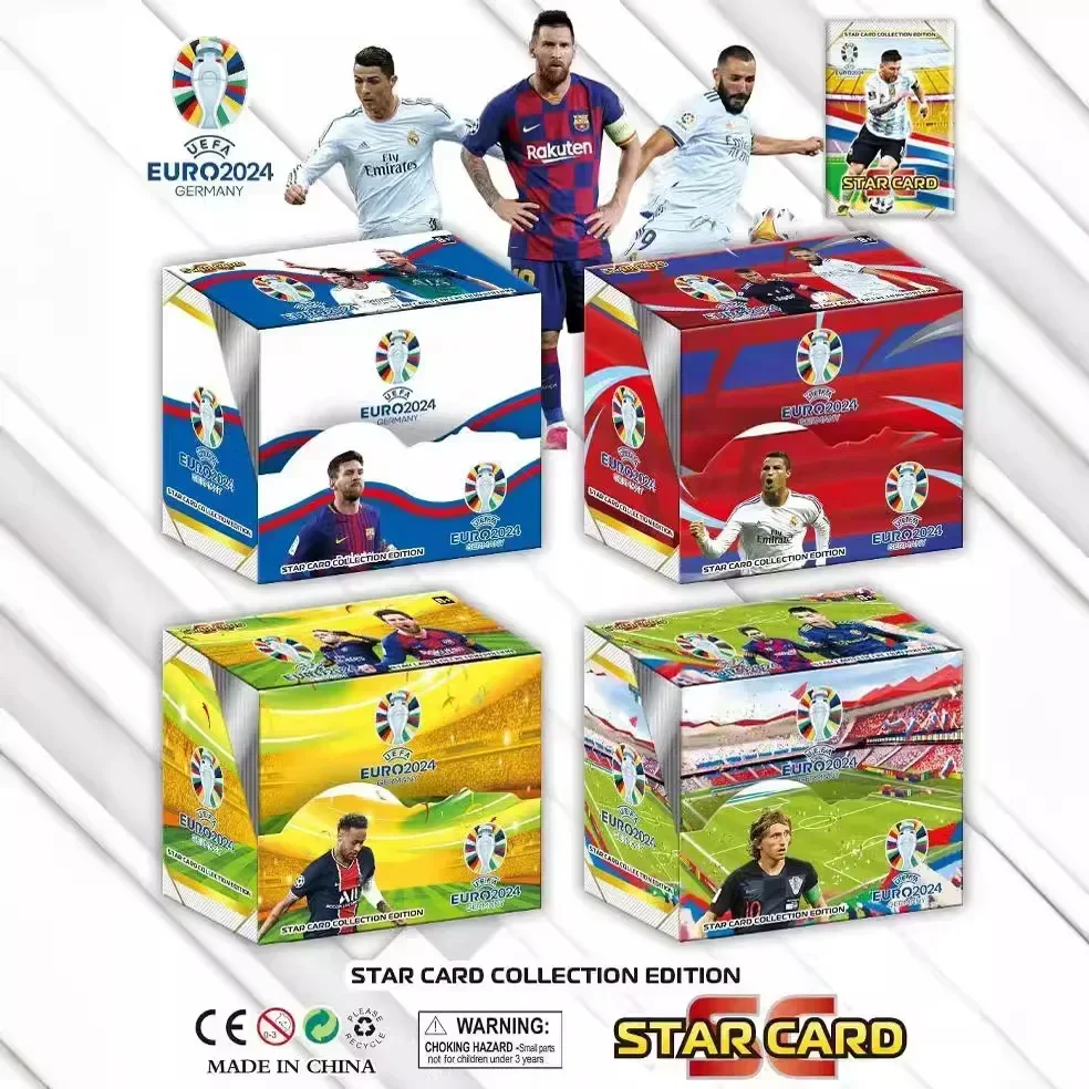 Hot 288pcs Football Card Stars World Stars Flash Card Collection 3D Football Card Album