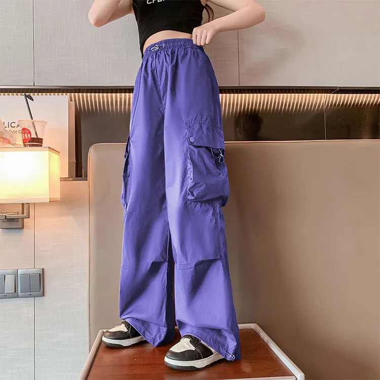 Baby Girl Pants Black Winter Waterproof Pants Girls Large Children Assault Pants Long Three-proof Boys Fleece Overalls Climbing image 4