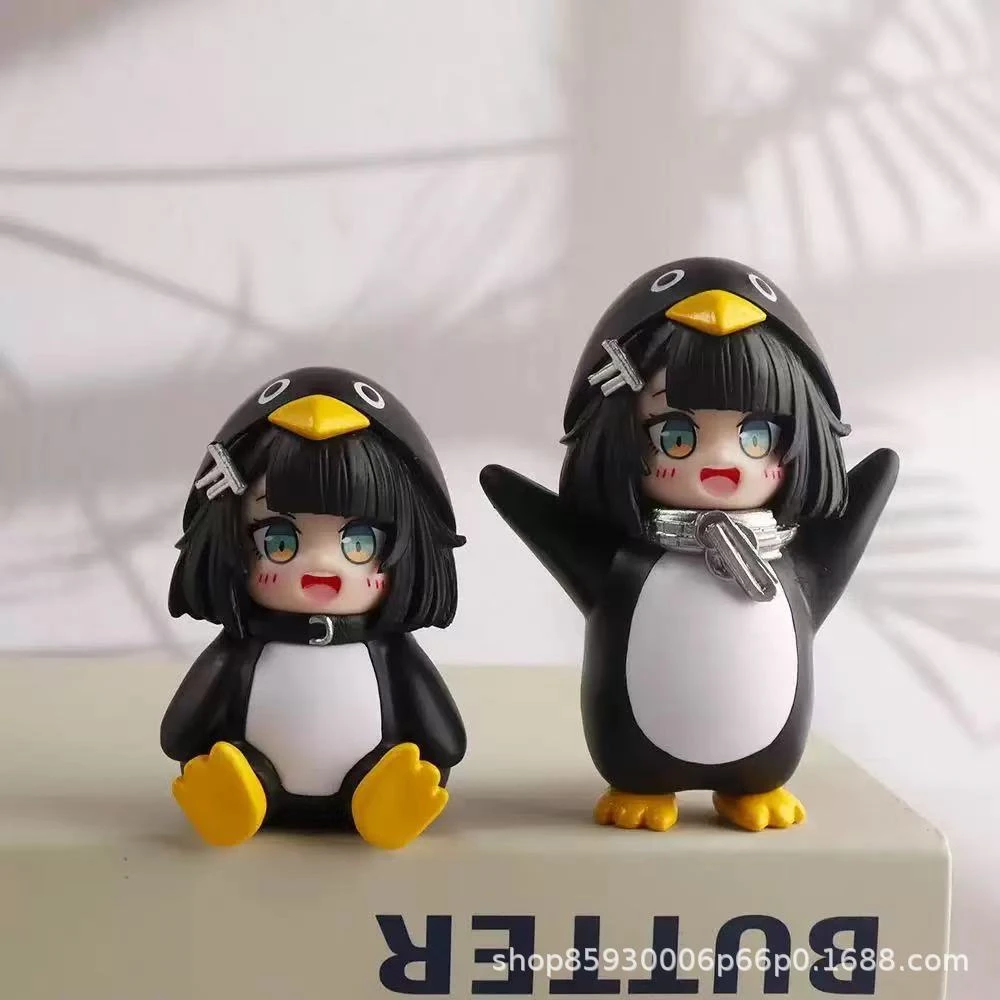 Little Penguin Administrator PVC Figure Birthday GiftGugugaga Model Ornament Model Anime Collection Desk Display Exhibit Gift