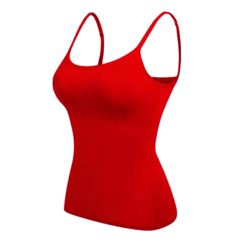 Damen Sommer-Loungewear, Drahtloses Camisole-Top, Gepolstertes Einteiliges Tanktop für Mädchen, Bequeme Atmungsaktive Damenunterwäsche, Nahtlos