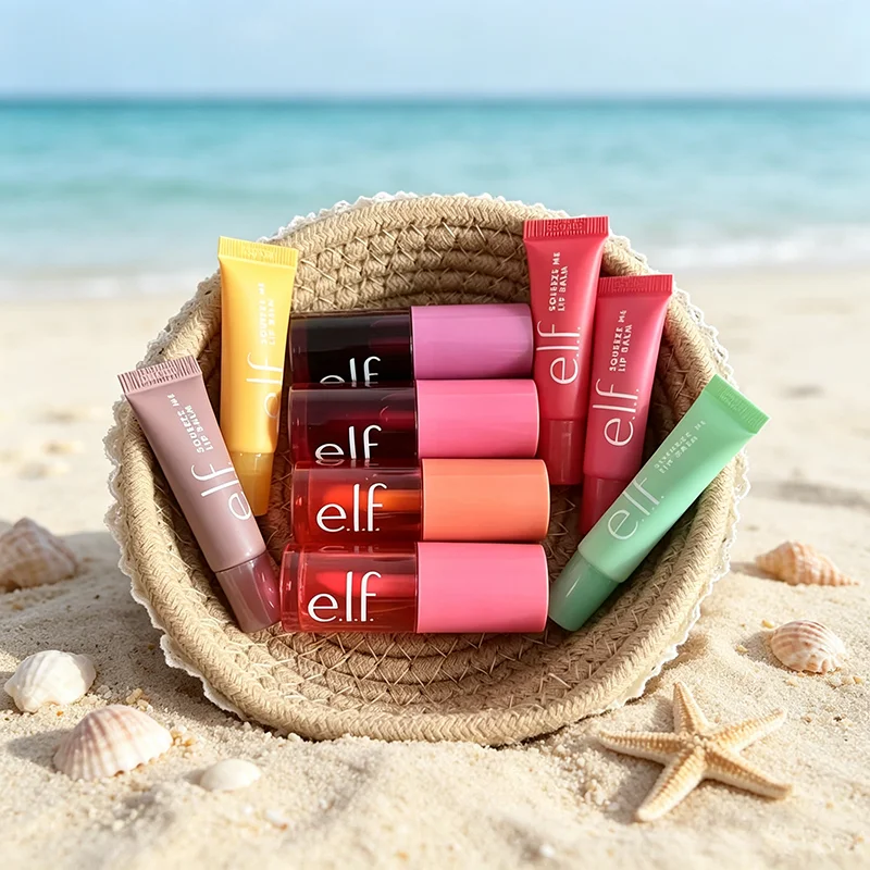 Hot Elf 2Pcs Duo Set Bubblegum-Cherry Mango-Watermelon Mint-Chocolate Lip Balm Relieves Chapped Lips Lip Gloss Brand Cosmetics