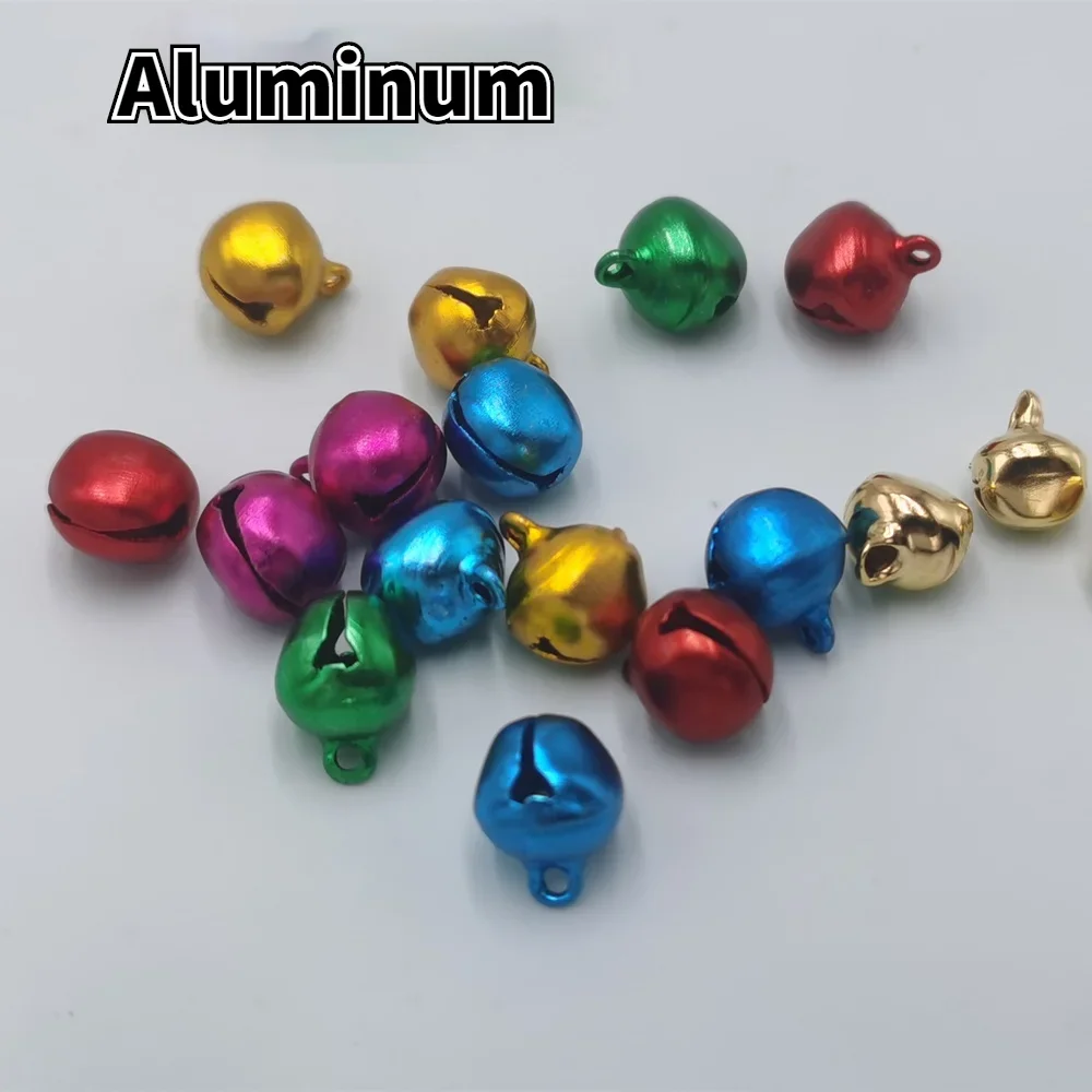 20-300 Pcs Mini Aluminum Colorful Jingle Pendant Tiny Brass Bells for dog Christmas Tree Decoration/DIY Crafts Accessories