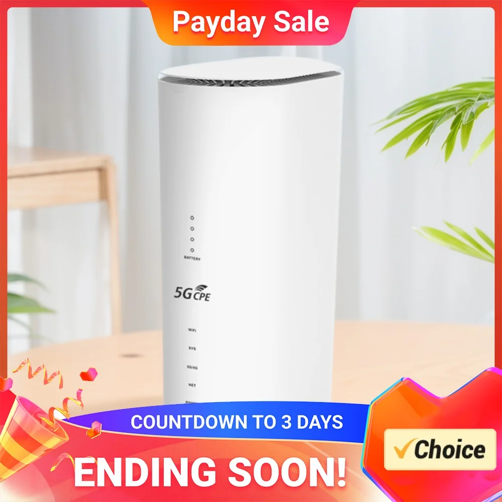 Built-in Multiple Antennas Wireless Router with SIM Card Slot WiFi Routers Multiple Network Interfaces 5G Router for Home Office